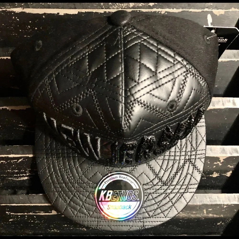KBETHOS “NEW JERSEY” Custom Swarovski Crystal Bling Snapback Hat